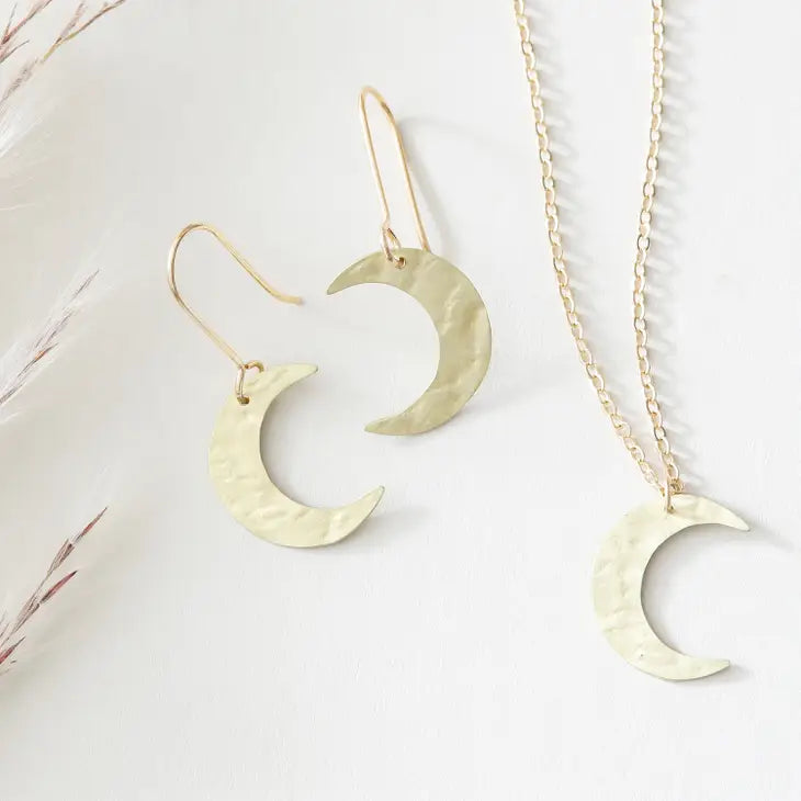 Just Trade Brass Luna Moon Pendant