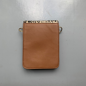 Soruka Recycled Leather 'Aiko' Bag - Blue, Orange, Leopard