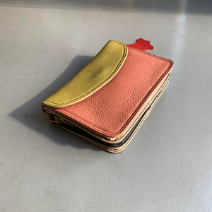 Soruka Recycled Leather 'Beth' Small Cross Body - Orange, Yellow