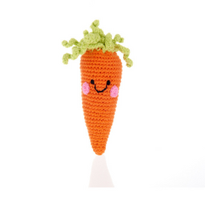 Hand-Crocheted Carrot Rattle