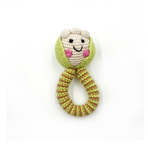 Hand-Crocheted Cauliflower Ring Rattle