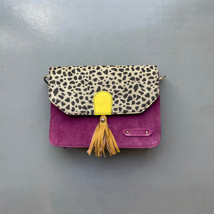 Soruka Recycled Suede 'Claire' Bag - Purple, Spot