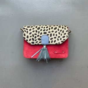 Soruka Recycled Suede 'Claire' Bag - Red, Spot