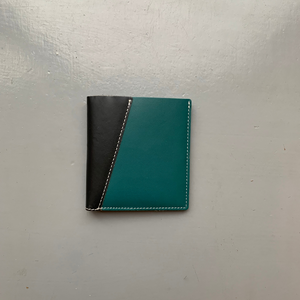 Soruka Recycled Leather 'Eli' Wallet - Green/Black/Blue