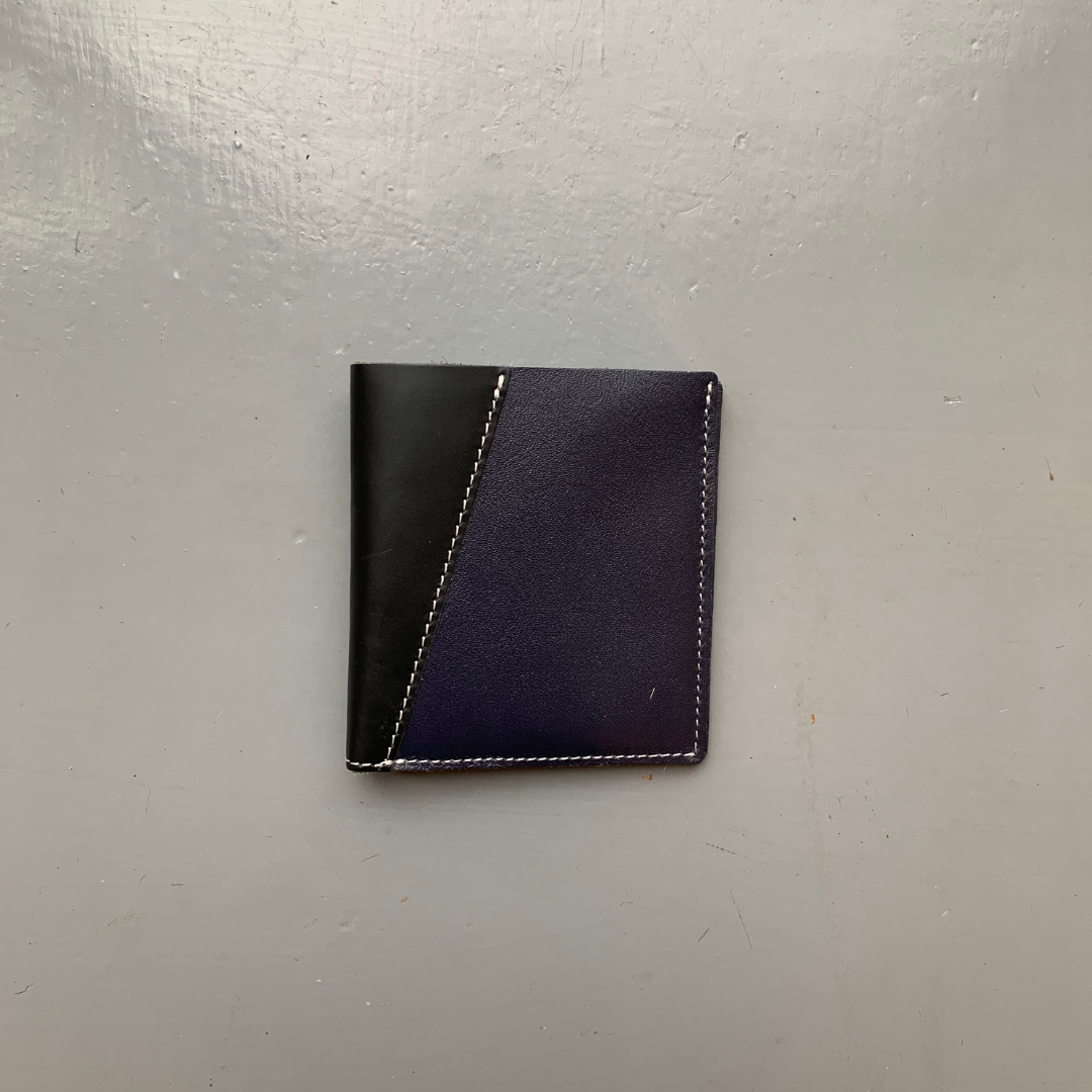 Soruka Recycled Leather 'Eli' Wallet - Blue/Black/Red