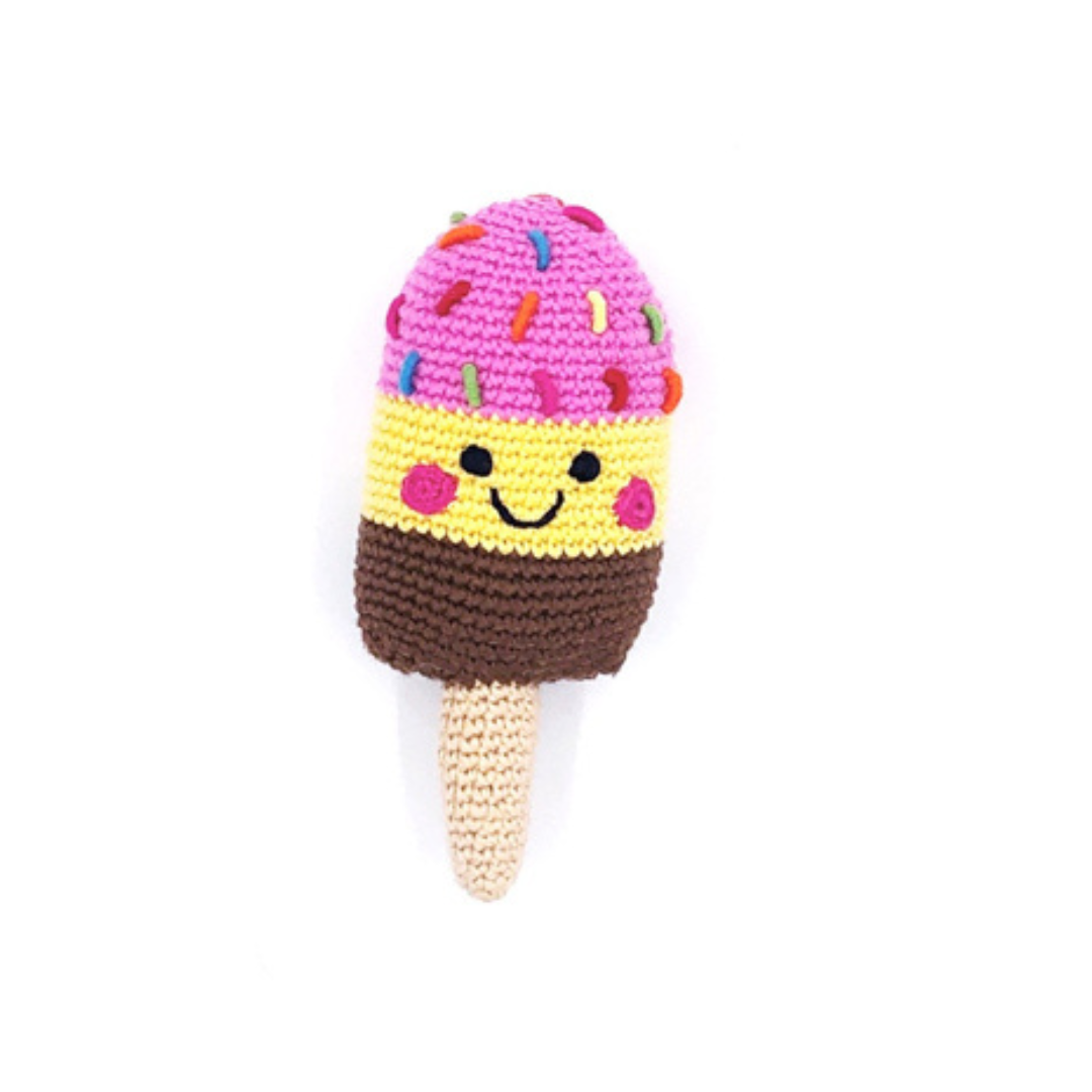 Hand-Crocheted Ice Lolly Rattle