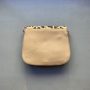 Soruka Recycled Suede 'Rose' Bag - Yellow, Leopard - LARGE