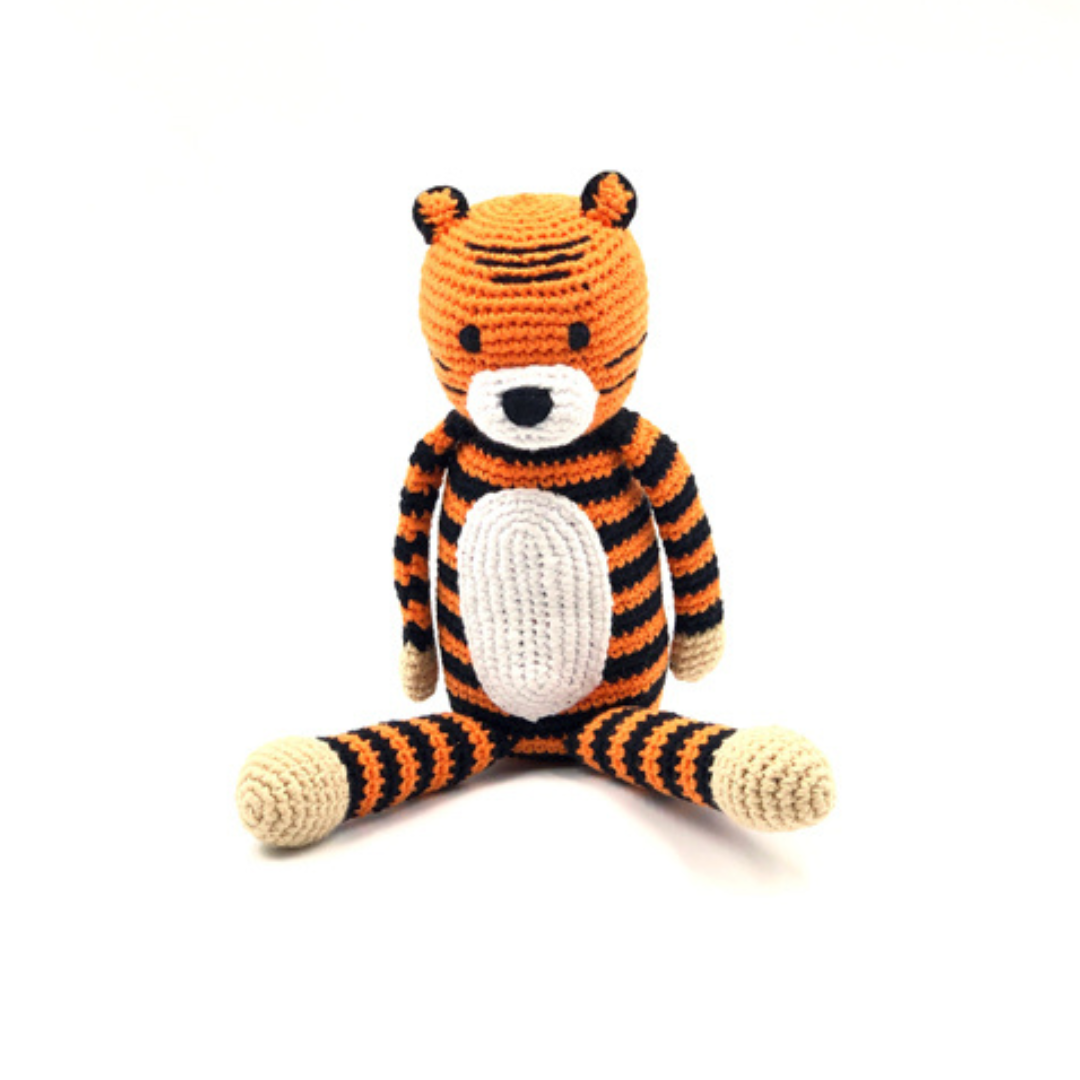 Hand-Crocheted Tiger Rattle