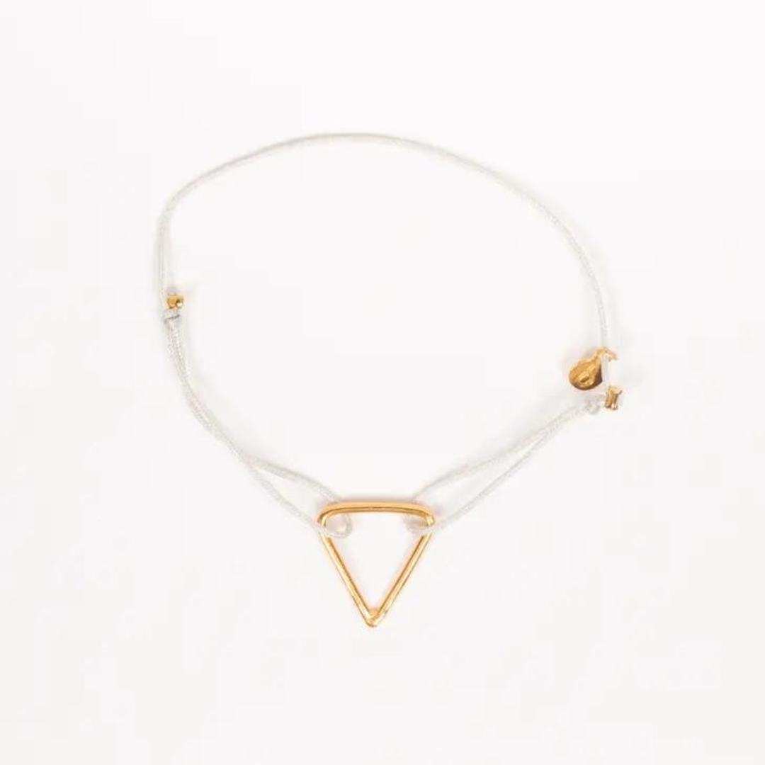Gold Pyramid Friendship Bracelet