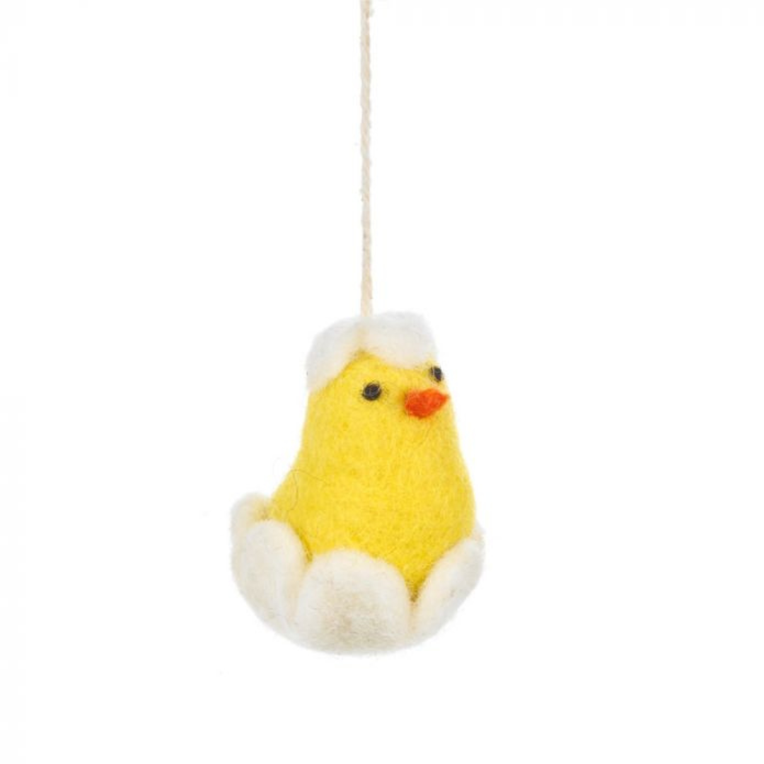 Baby Chicklet Felt Hanging Easter Decoration