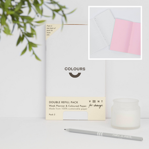 Weekly Planner Double Refill Pack – Colours