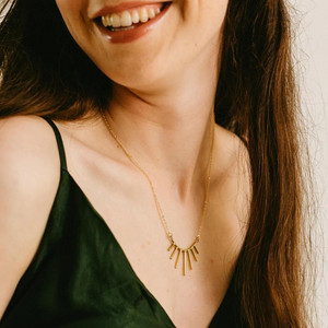 Voice International Handmade Brass 'Dusk' Necklace