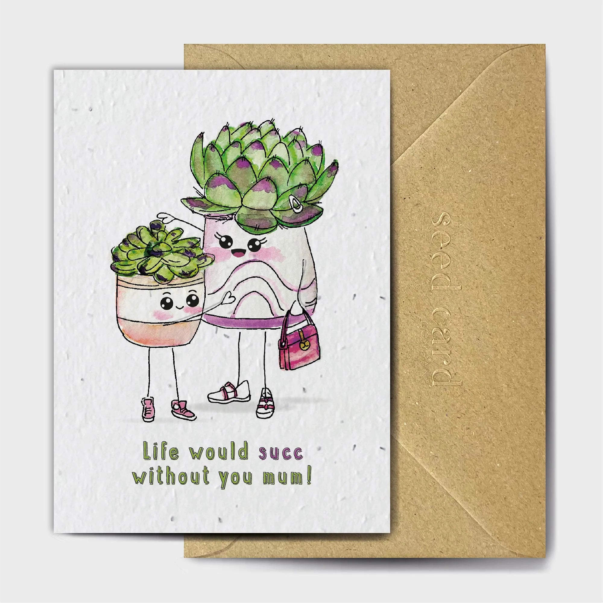 Super Succulent Mum - Seed Card