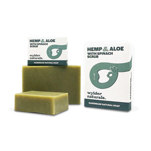 Wylder Naturals Soap - Hemp & Aloe with Spinach Scrub