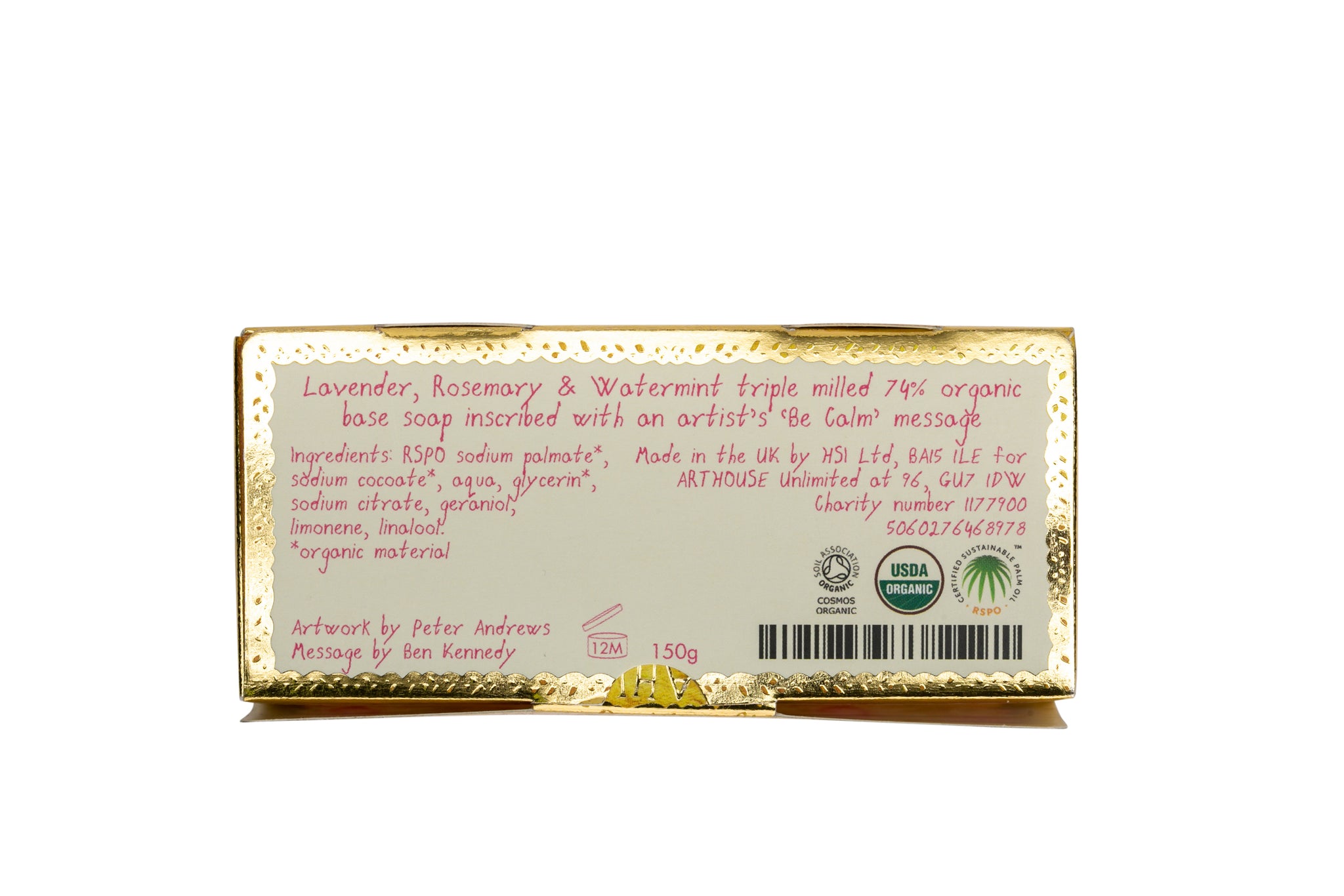'Be Calm' - Lady Muck Lavender, Rosemary & Watermint Soap
