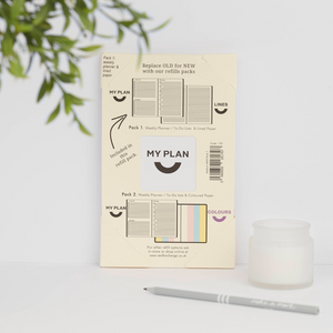 Weekly Planner Double Refill Pack – Lines