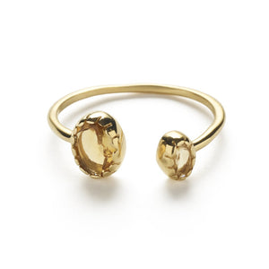 Gold & Citrine 'Eka' Ring