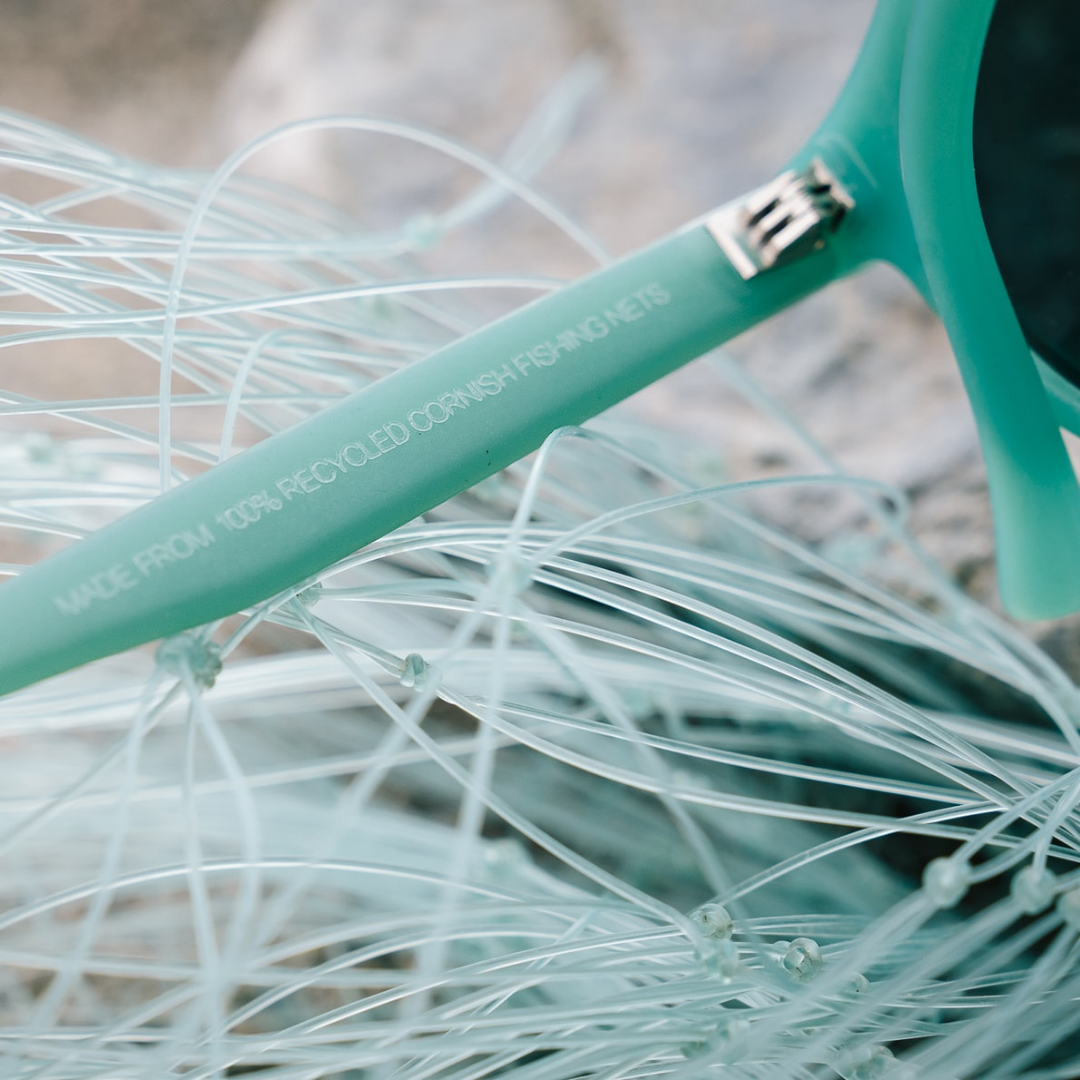 Waterhaul Products Recycled Fishing Net Sunglasses - Harlyn Aqua