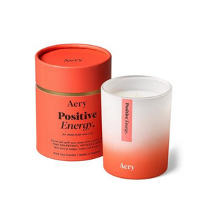 Aery Positive Energy Scented Candle - Pink Grapefruit, Vetiver & Mint