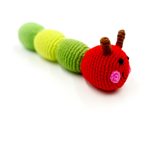 Hand-Crocheted Caterpillar Rattle