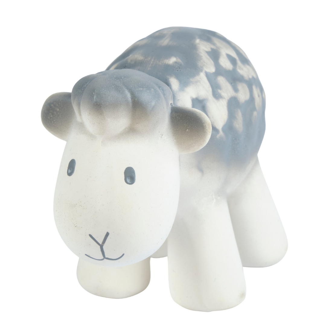 Tikiri Natural Rubber Sheep Rattle & Bath Toy