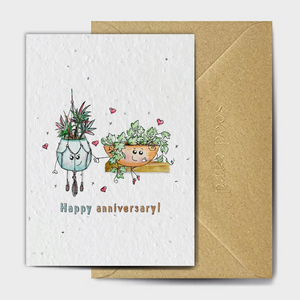 Happy Anniversary - Seed Card