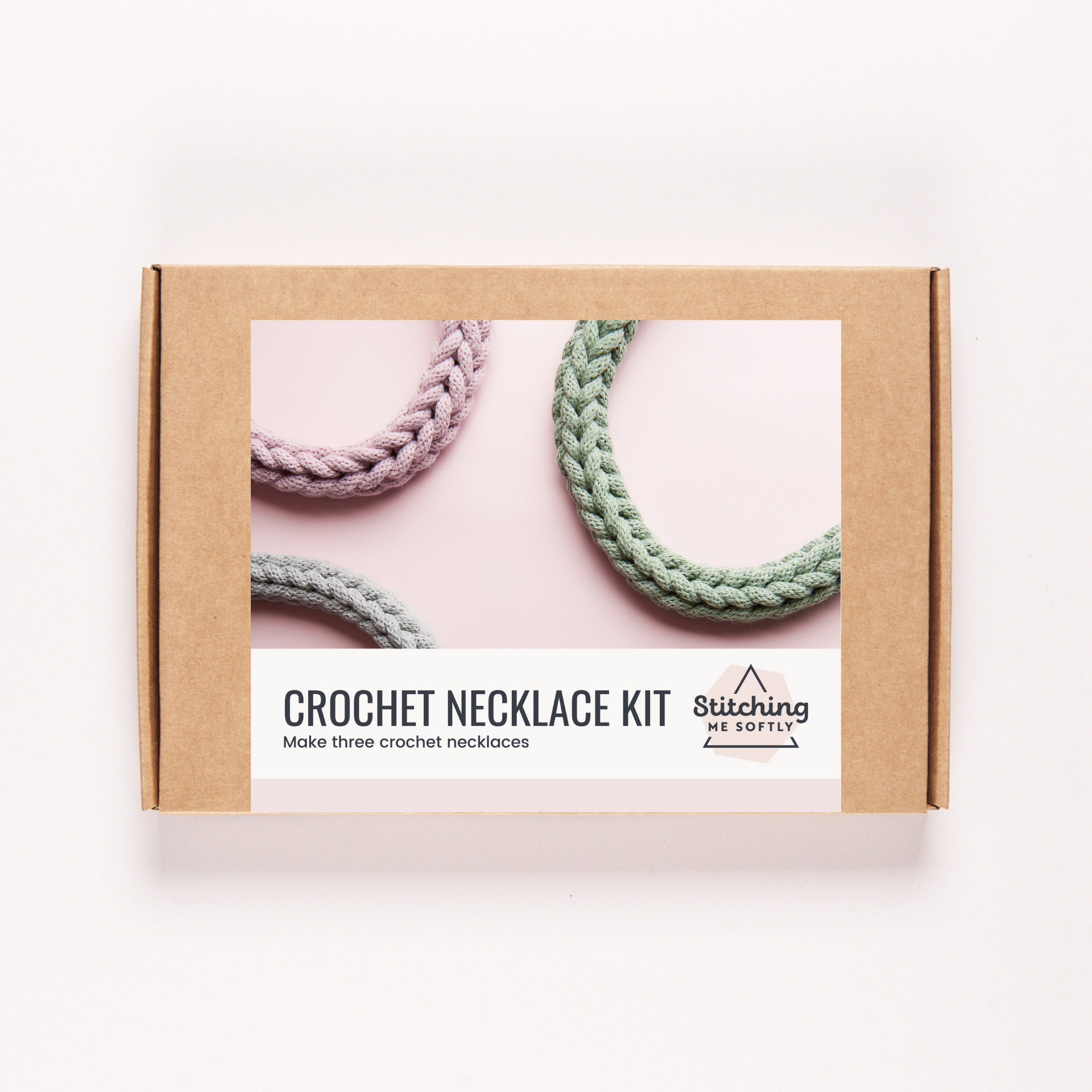 Stitching Me Softly - Recycled Cotton Crochet Necklace Kit