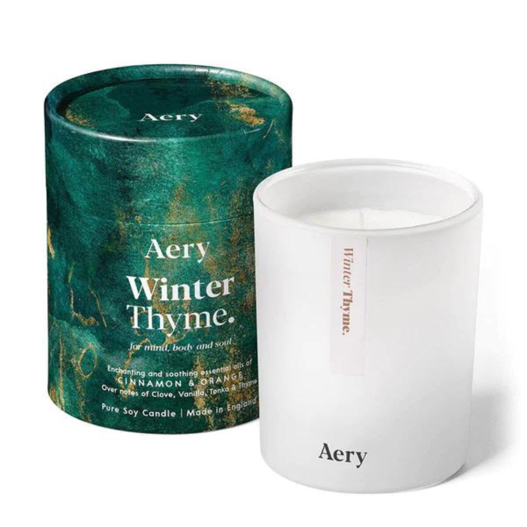 Aery Winter Thyme Scented Candle - Orange Clove & Thyme